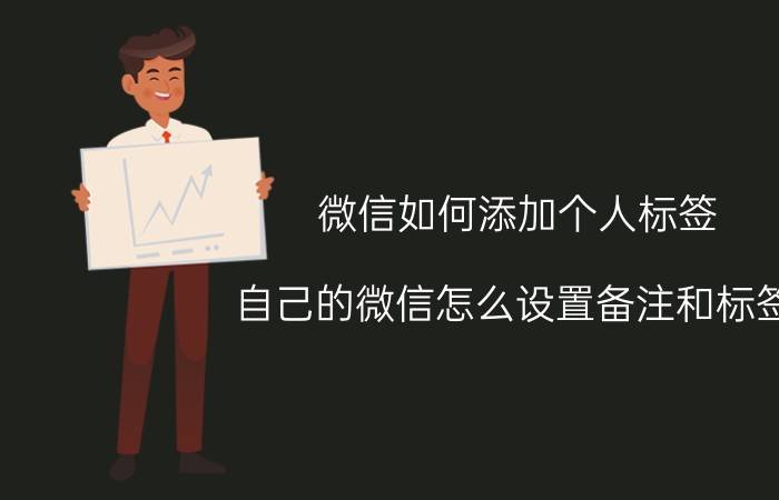 微信如何添加个人标签 自己的微信怎么设置备注和标签？